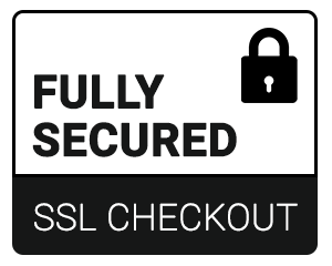 Secure SSL encryption trust badge for safe checkout.